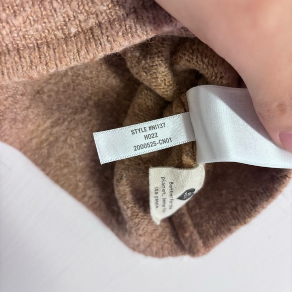 Madewell Mapleton Crop Sweater Tank Heathered Caramel XS - Picture 7 of 8